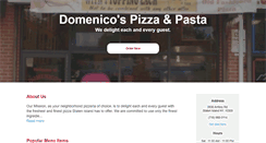 Desktop Screenshot of domenicospizzapasta.com